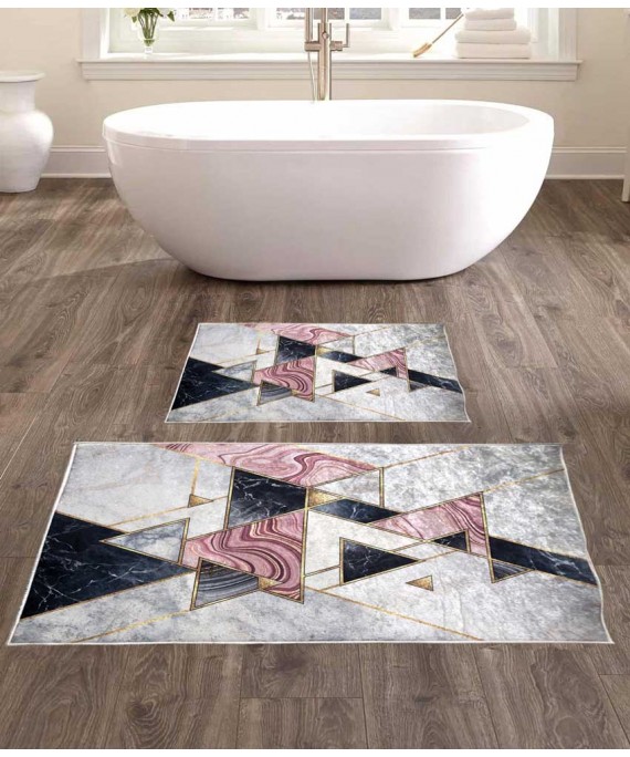 Bath Mats Triangle Classic 2 pieces