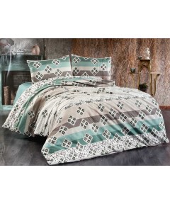 4 Pieces Double Quilt Green Classic