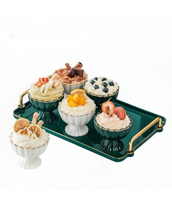 Ice cream set 6 Pieces Green Classic 