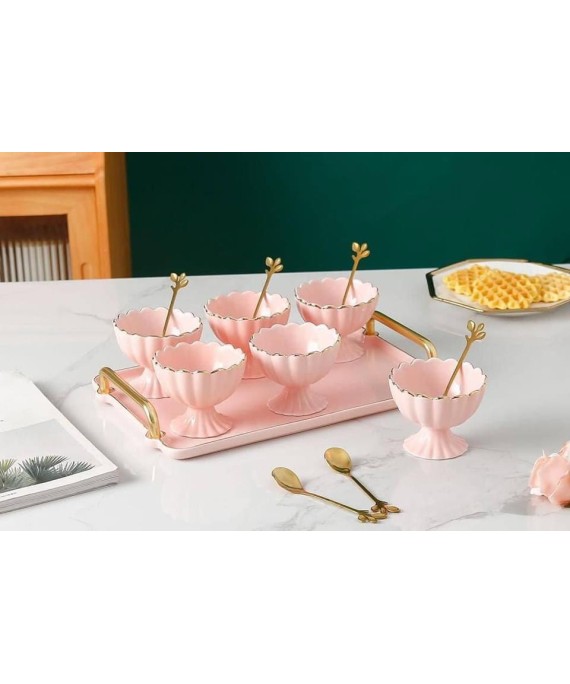 Ice cream set 6 Pieces Pink Classic