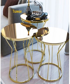 Decorative Table Milano Gold & Bronze 3 pieces 