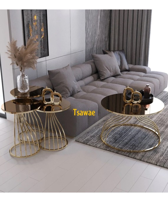 Table Midlle Roma Gold & Bronze 1 pieces