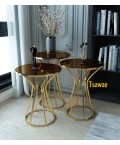 Decorative Table Milano Gold & Bronze 3 pieces 