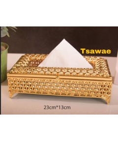 Tissue Box Majestic Gold