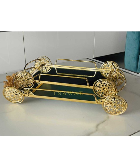 Trays Gold cart 2 Pieces 