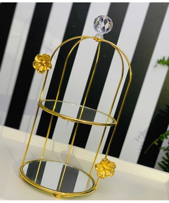 Basket Trays Gold Round