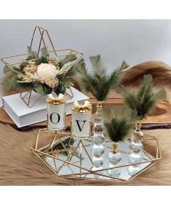 Trays Decor Gold Hexagon 25*35