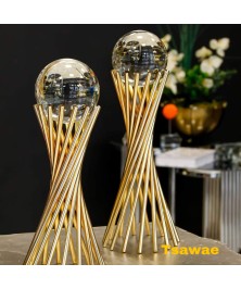 Shape Crystal Decor Gold 2 Pieces