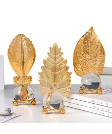 Leaf Cedar Crystal Gold 1 Pieces