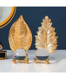 Leaf zeya Crystal Gold 1 Pieces