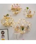 Plate Decor Rhombos 4 Gold 1 Pieces 