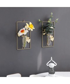 Plate Decor Rectangle Vase Gold 1 Pieces For Home Decorative