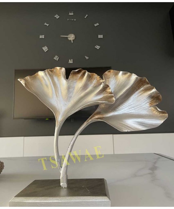 Leaves Resin Shape Silver 2 Pieces