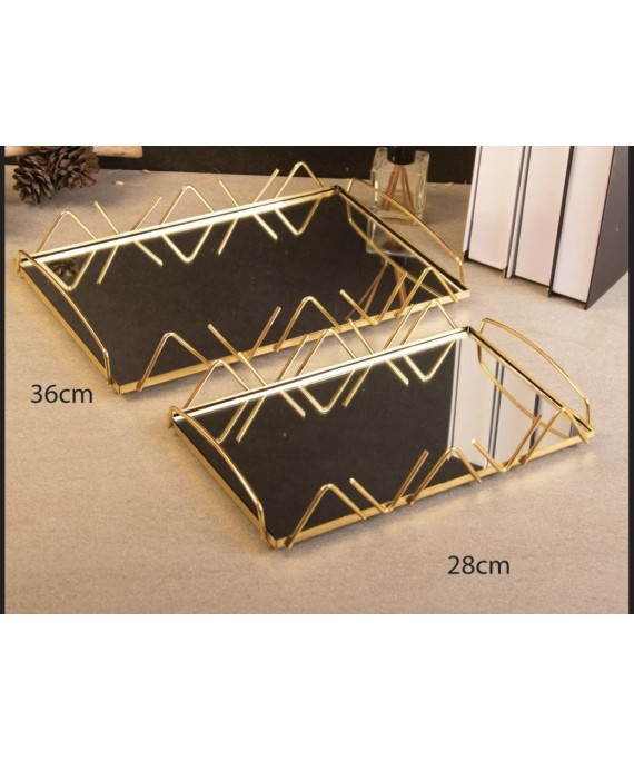 Trays Gold Triangle 2 Pieces