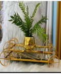 Trays Decor Gold Square cart 2 Pieces