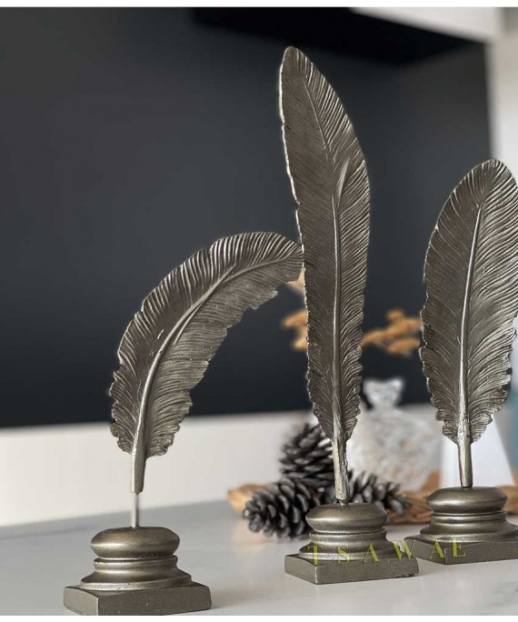 Leaves  Resin Shape Bronze 3 Pieces