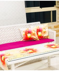 Table cloth with 2 Cushion Cover